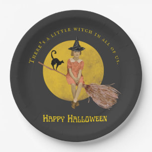 Assiettes En Carton Une Petite Sorcière En Nous Tous Halloween