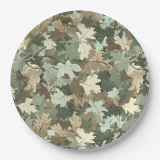 Assiettes En Carton Une série de conceptions de camouflage réaliste #3