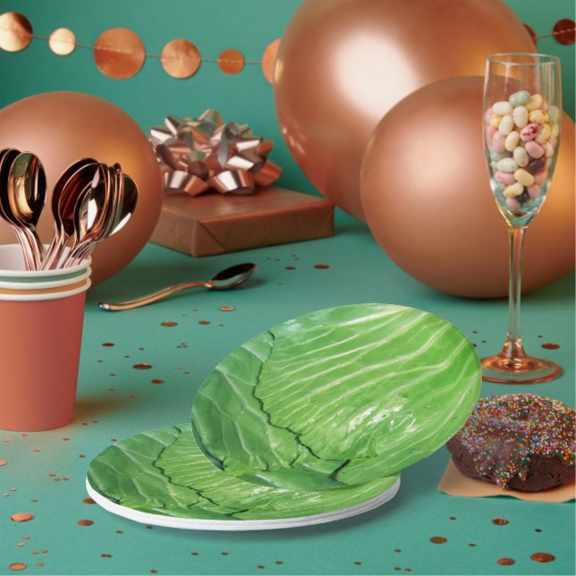 Assiettes En Carton Une tête de chou (Multi)