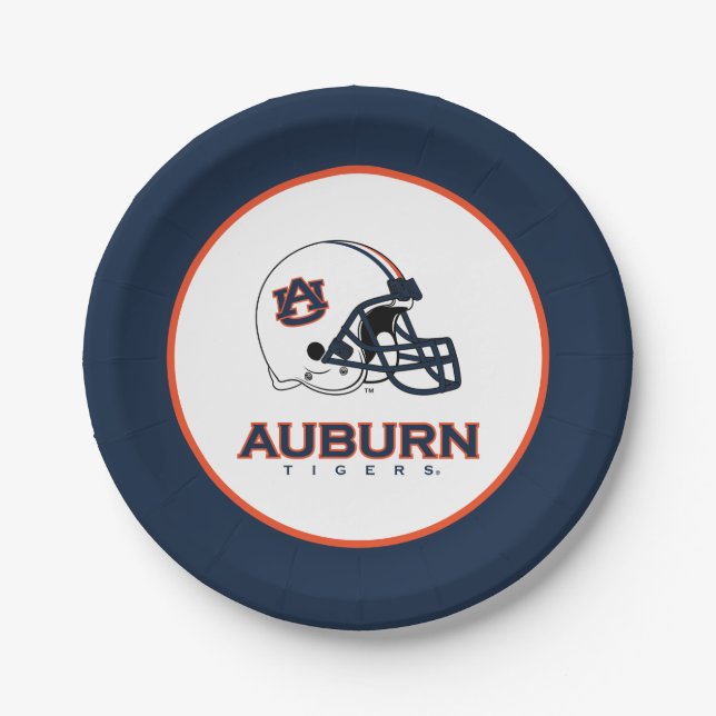 Assiettes En Carton Université d'Auburn | Auburn Football (Devant)