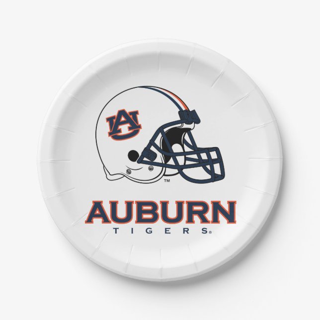 Assiettes En Carton Université d'Auburn | Auburn Football (Devant)
