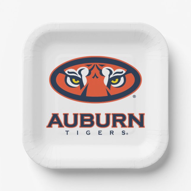 Assiettes En Carton Université d'Auburn | Auburn Tigers (Recto)