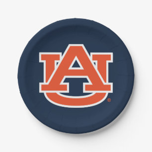 Assiettes En Carton Université d'Auburn   Auburn UA Logo