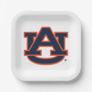 Assiettes En Carton Université d'Auburn   Auburn UA Logo