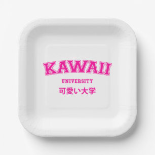 ASSIETTES EN CARTON UNIVERSITÉ DE KAWAII