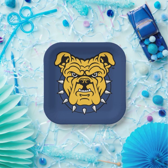 Assiettes En Carton Université d'État NCA&T | Tête de Bulldog (Fête)