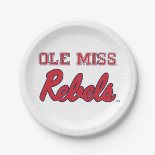 Assiettes En Carton Université du Mississippi   Ole Miss Rebels