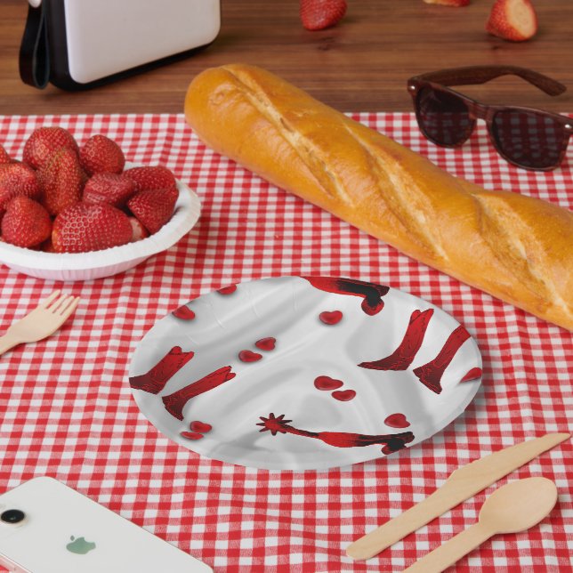 Assiettes En Carton Valentines Ou Mariage De Plaques De Papier Du Part (Pique-nique)