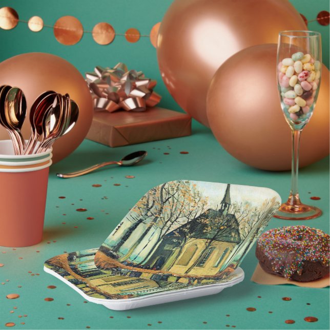 Assiettes En Carton Van Gogh - Congrégation, Église réformée (Multi)