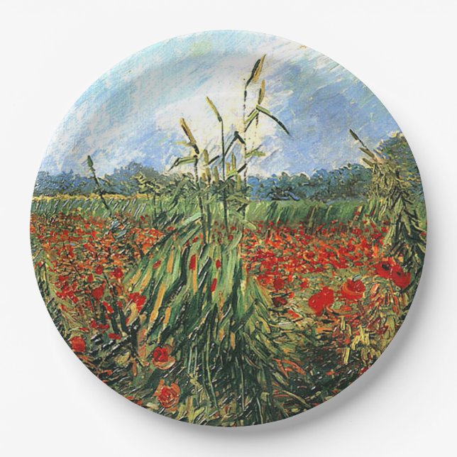 Assiettes En Carton Van Gogh - Oreilles vertes du blé (Devant)