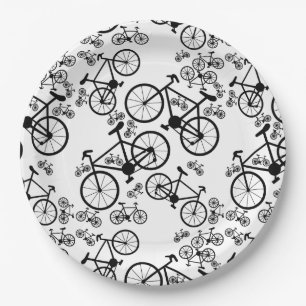 Assiettes En Carton Vélos Grand et Petit