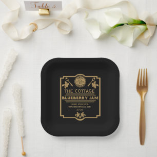 Assiettes En Carton Vendeur de confiture Blueberry