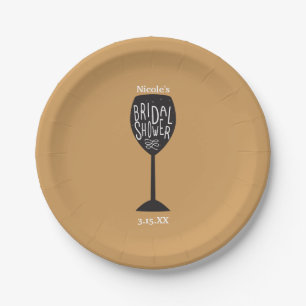 Assiettes En Carton Verre à vin de PLUIE DE MARIAGE de TOUTE COULEUR A