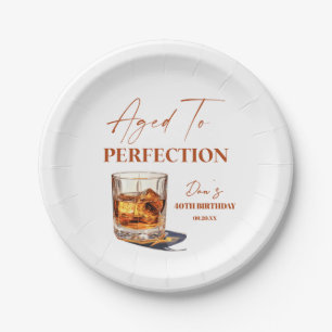 Assiettes En Carton Verre à Whisky Vieilli à la Perfection pour Fête d