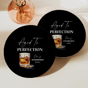 Assiettes En Carton Verre à Whisky Vieilli à la Perfection pour Fête d