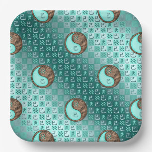 Assiettes En Carton Verseau & Serpent de Terre