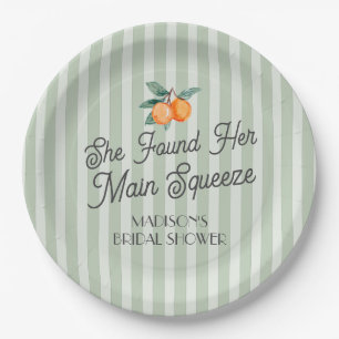 Assiettes En Carton Vert Mignon Principal Agrume Baby Shower Mariage