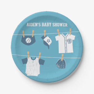 Assiettes En Carton Vêtements de sport Fournitures pour baby shower ba