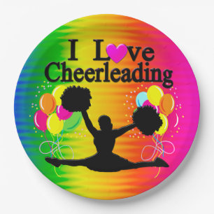 ASSIETTES EN CARTON VIBRANT J'ADORE LES PAPIERS DE CHEERLEADLEADES