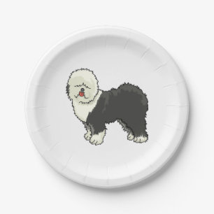 Assiettes En Carton Vieux chien anglais mon ami