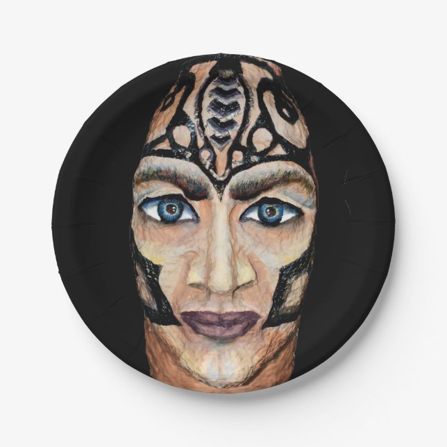 Assiettes En Carton Viking scandinave (Devant)