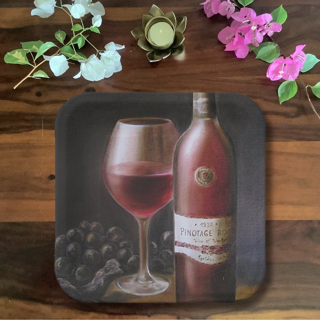 Assiettes En Carton Vin rouge (Créateur téléchargé)