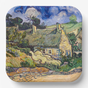 Assiettes En Carton Vincent Van Gogh - Chalets de chaume à Cordeville