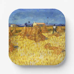 Assiettes En Carton Vincent van Gogh - Récolte en Provence