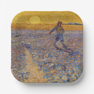 Assiettes En Carton Vincent van Gogh - Sower avec réglage Sun