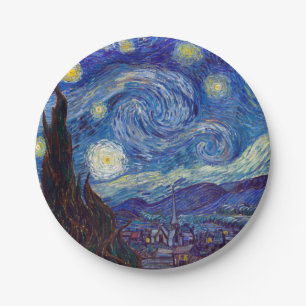 Assiettes En Carton VINCENT VAN GOGH - Starry night 1889