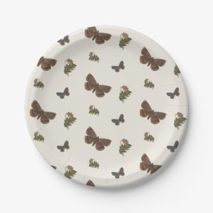 Assiettes En Carton Vintage Botanique Petit Amour Baby shower de bug P
