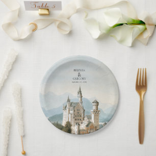 Assiettes En Carton Vintage Fairytale Castle Rustic Forest Mariage