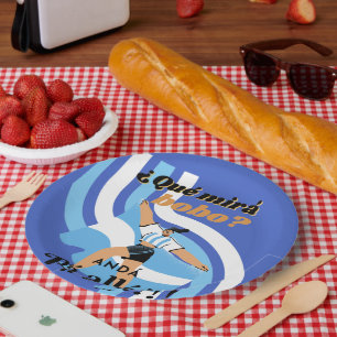 Assiettes En Carton Vintage Funny Messi Argentina Que Mira Bobo