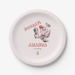 Assiettes En Carton Vintage les années 50 Classic Simple Enfants Fête 