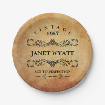 Vintage N'Importe Quel Âge Anniversaire 🎈 Design