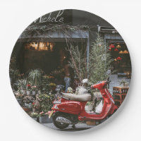 Vintage Red Motor Scooter