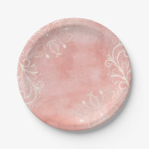 Vintage rose et blanc dentelle florale Chic Shabby