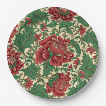 Vintage rouge et vert victorien Mariage floral
