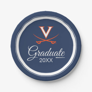 Assiettes En Carton Virginia Cavaliers   Remise des diplômes