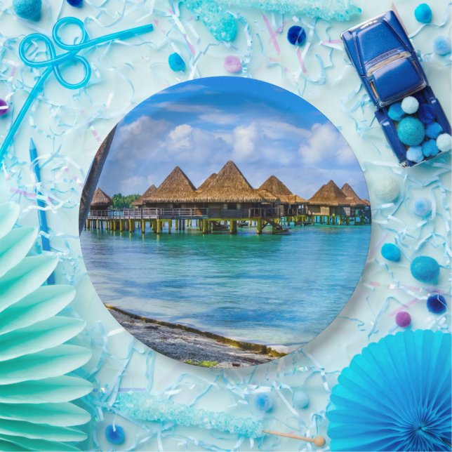 Assiettes En Carton Vivre sur l'eau (Fête)