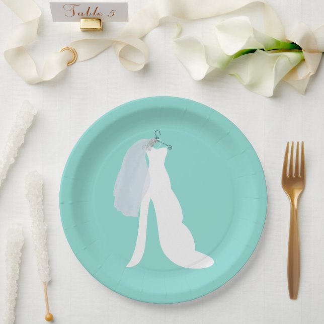 Assiettes En Carton Voici La Mariée Douche Tiara Party (Mariage)