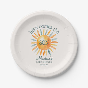Assiettes En Carton Voici le Fils Baby Boy Shower