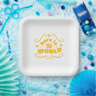 Assiettes En Carton Voici le monde
