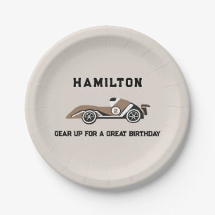 Assiettes En Carton Voiture De Course Deux Sport Rapide Anniversaire