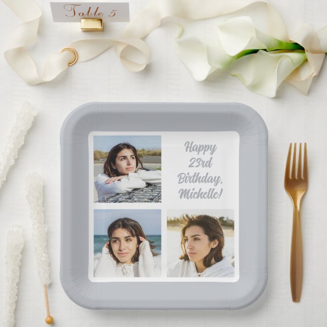 Assiettes En Carton VOS photos et texte (Mariage)