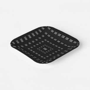 Assiettes En Carton Votre logo ou n'importe quelle conception/image   