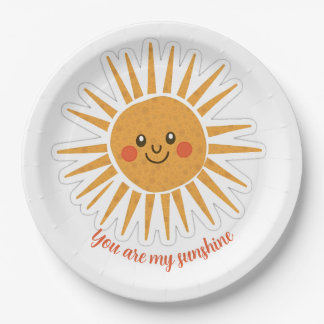 Assiettes En Carton Vous êtes mon soleil