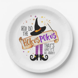 Assiettes En Carton Vous faites le Hokus Pokus Witch Magic ID982