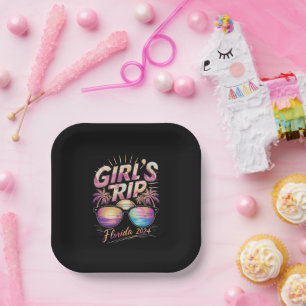 Assiettes En Carton Voyage de filles Floride 2024 Week-end à la plage