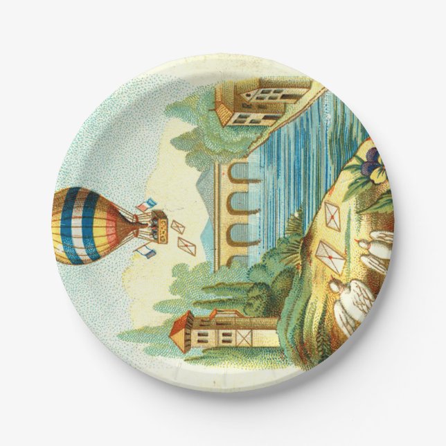 Assiettes En Carton Voyage SUPÉRIEUR d'air (Devant)